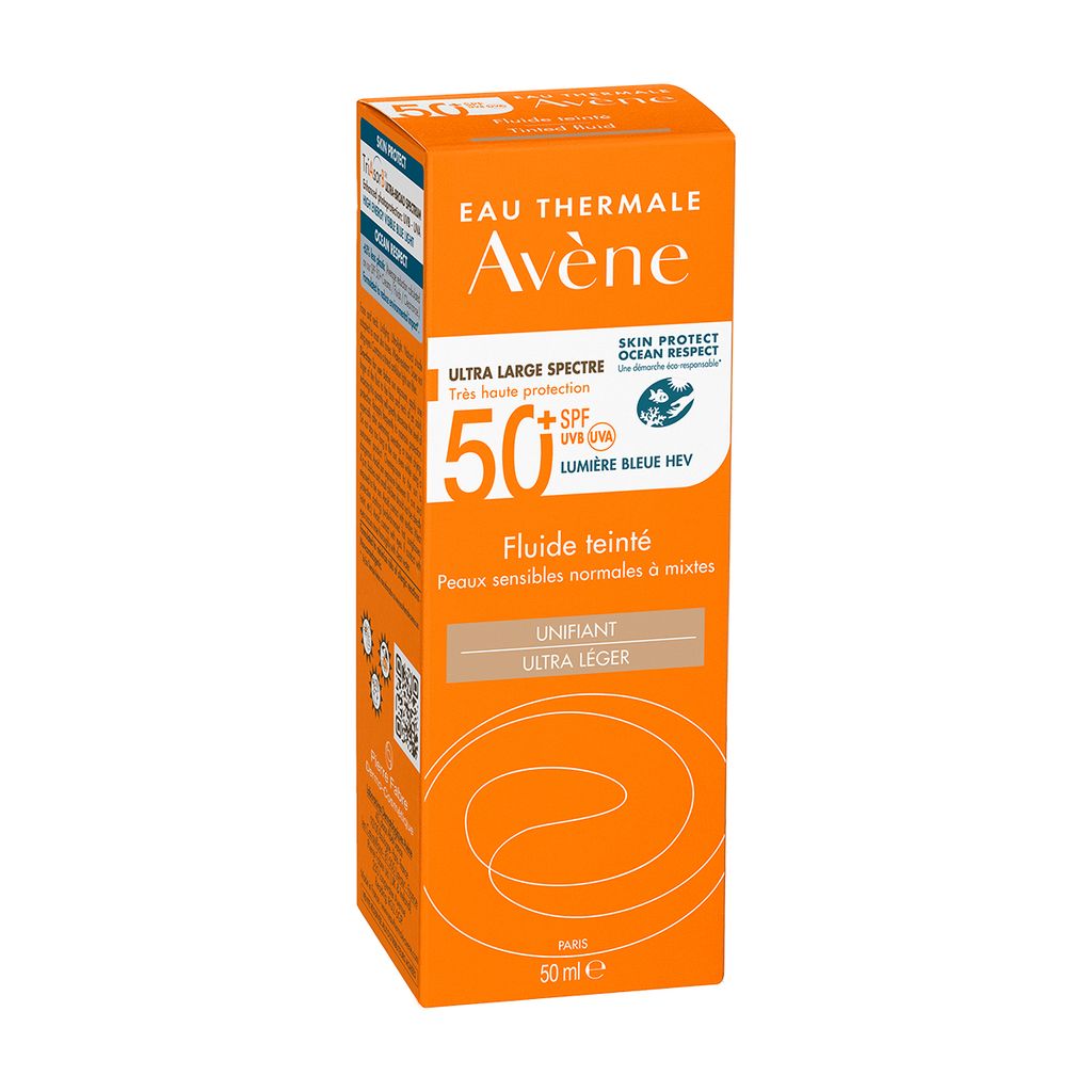 Avene солнцезащитный флюид с тонирующим эффектом SPF50+, крем, 50 мл, 1 шт.