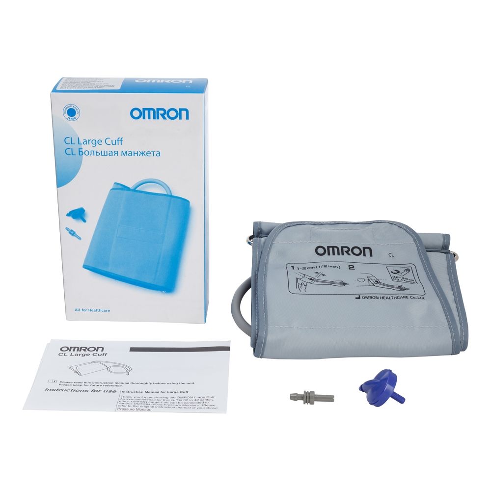 Манжета к тонометрам Omron CL Large Cuff, 32-42, манжета для тонометра, увеличенного размера, 1 шт.