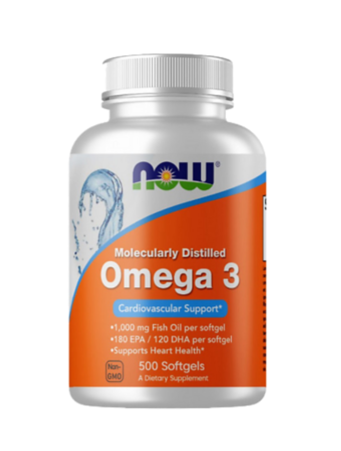 фото упаковки NOW Omega-3 Омега-3 1000 мг