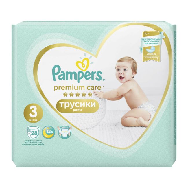 фото упаковки Pampers Premium Care pants Подгузники-трусики детские