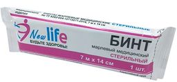 Бинт марлевый медицинский стерильный Life