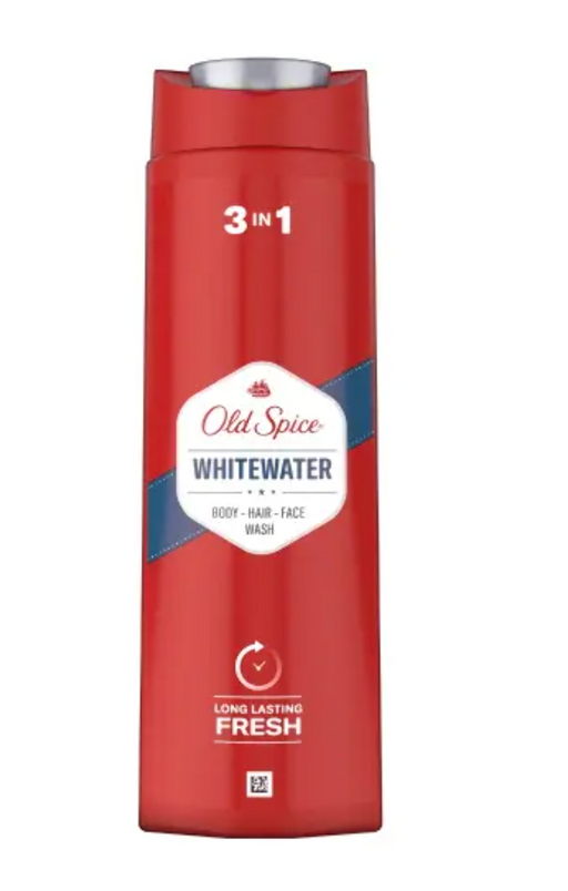Old Spice Гель для душа-шампунь whitewater, 400 мл, 1 шт.