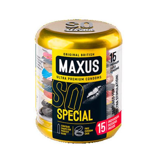 Maxus Special Презервативы ребристые с точками, презервативы, 15 шт.