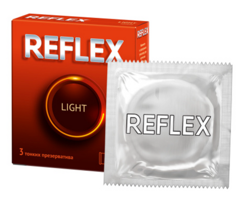 Reflex Light Презервативы в смазке, набор презервативов, 3 шт.