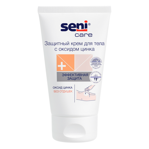 Seni Care Крем для тела защитный с оксидом цинка, крем для тела, 100 мл, 1 шт.
