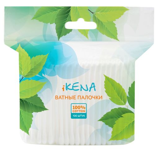 Икена Ватные палочки гигиенические, 100 шт.