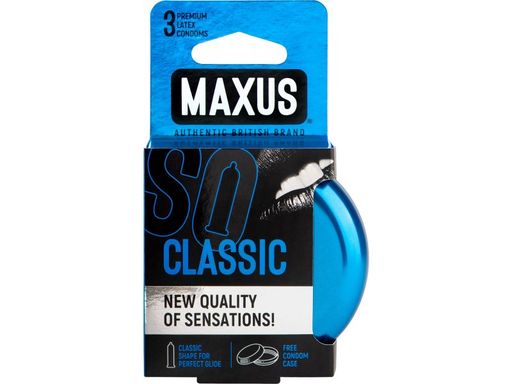 Maxus Classic презервативы классические, презервативы, 3 шт.