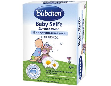 Bubchen Мыло детское, мыло детское, ромашка, 125 г, 1 шт.