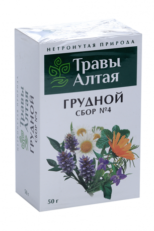 Травы Алтая Грудной сбор №4, фиточай, 50 г, 1 шт.