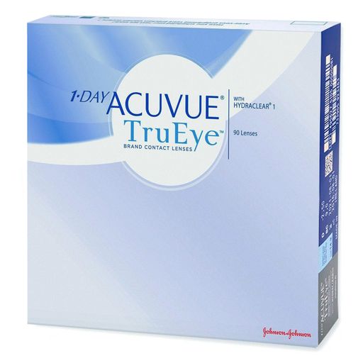 1-Day Acuvue TruEye Линзы контактные Однодневные, BC=8,5 d=14,2, D(-4.00), стерильно, 90 шт.